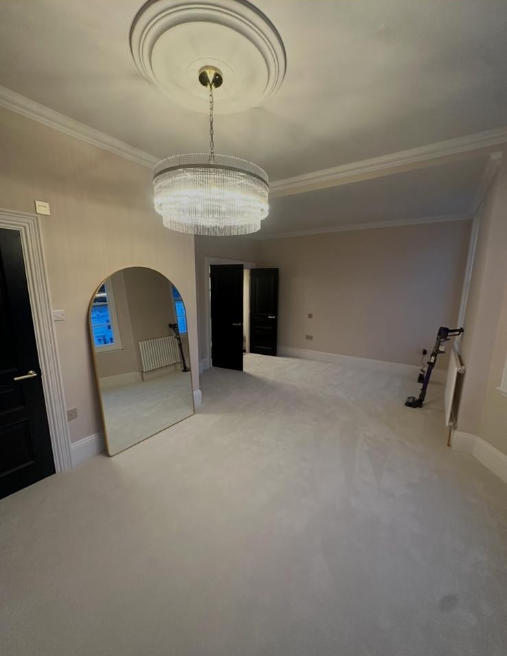 Victorian bedroom restoration in progress