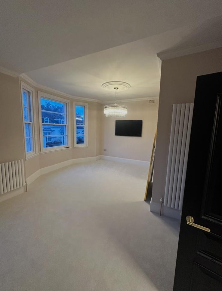 Restored Victorian living space with period features